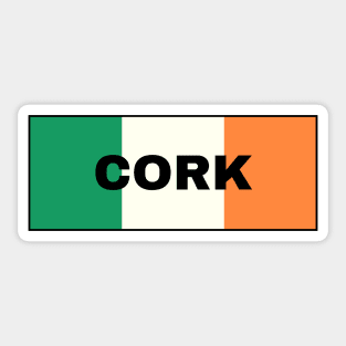 Cork City in Irish Flag Sticker